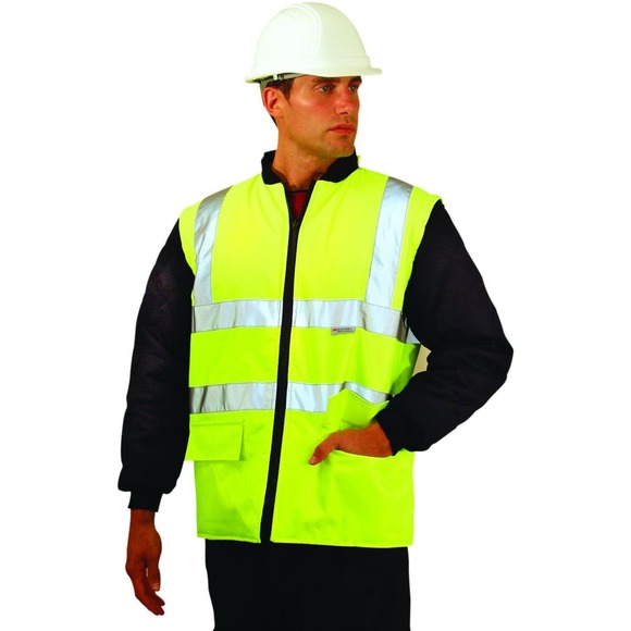 OccuNomix Insulated Safety Jacket - Men's 3XL, ANSI Class 3, Yellow, 36in Length - Picture 5 of 7